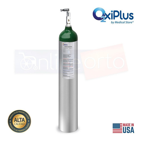 Imagen 4 de 10 de Kit Completo Tanque Oxigeno 682ltportatil Mas Cilindro Vacio