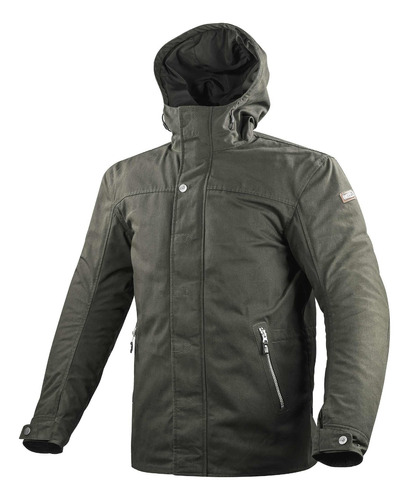 Chamarra Para Moto Ls2 Rambla Khaki Deportiva Con Capucha