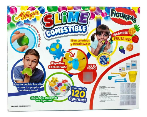 Slime Comestible Figuritas Mi Alegría Sabor Frutal