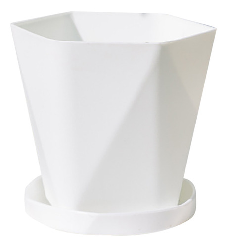 Maceta de plástico para uso doméstico X Balcony Nordic Thi 30, color blanco