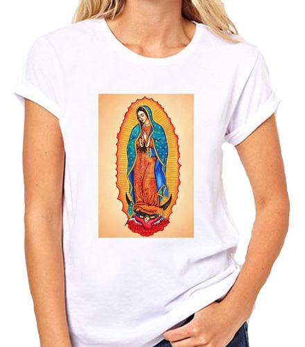 Remera De Mujer Virgen De Guadalupe Religion