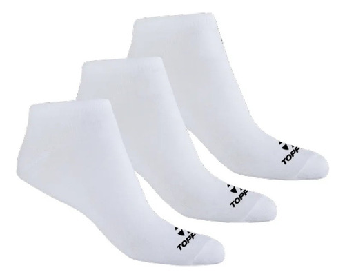 Medias Topper Pack X3 Low Blanco Hombre