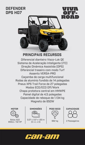 Imagem 2 de 2 de Can Am Defender Dps Hd7 2022