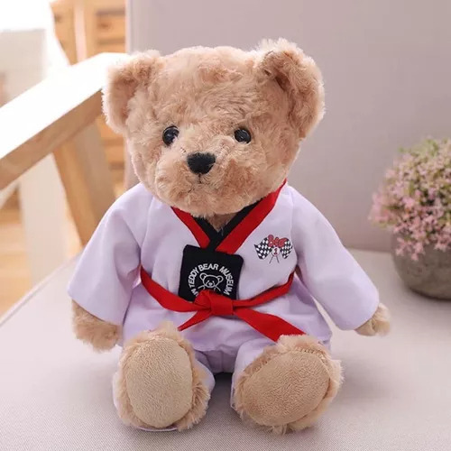 2023 Envío Gratis Lindo Taekwondo Teddy Bear Juguetes De Pel