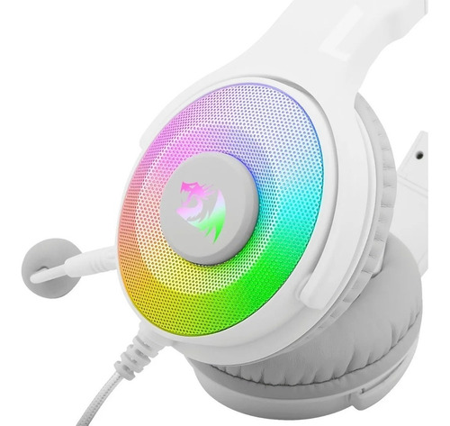 Imagen 7 de 8 de Auricular Redragon H350 Pandora White Rgb 7.1 Con Cable Usb