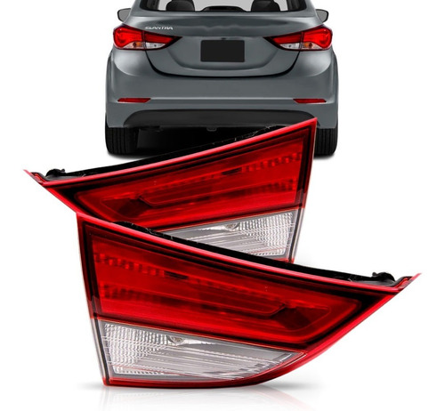 Lanterna Traseira Elantra 2014 2015 2016 Mala Sem Led.