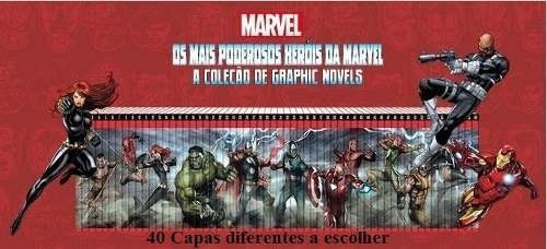 Imagem 1 de 1 de Os Heróis Mais Poderosos Da Marvel Capa Vermelha Salvat