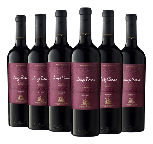 Vino Luigi Bosca Malbec Caja X 6 X 750ml. --