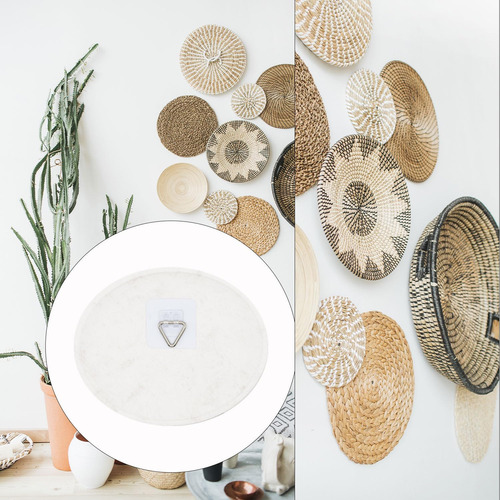 Colgadores De Placas Para Pared, Adhesivo Invisible, Soporte