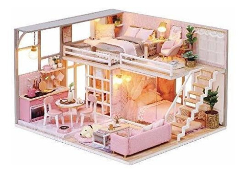 Tukiie Casa De Muñecas En Miniatura Con Muebles, Kit De Casa