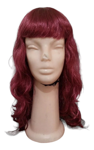 Peluca Colorada Con Ondas Modelo Unico By La Parti Wigs!