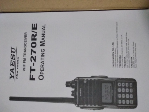 Radio Ht Yaesu Ft 270 R/e Vhf Fm Novo