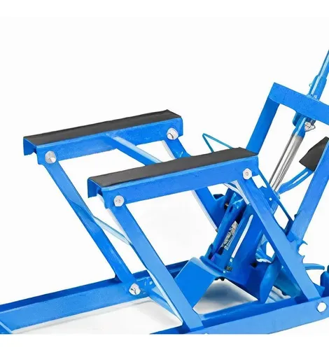 Elevador Para Moto Móvel Hidráulico 680kg 5614 Bremen Cor Azul