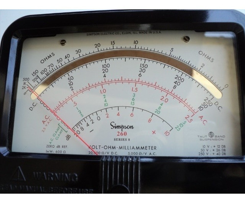 Multimetro Simpson 260 Serie 8 Repuestos
