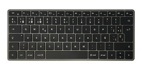 Imagen 1 de 10 de Teclado Bluetooth Retroiluminado X1 En Español Satechi