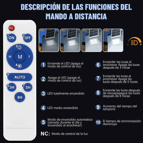 Lámpara Led Solar Luminaria Suburbana Alumbrado Publico 300w