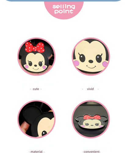 Set 4 Portavasos Mickey Minnie Silicona Portavasos Kawaii