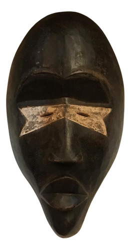 Máscara Africana Decorativa De Madeira Gabão