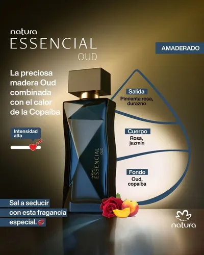 ESSENCIAL OUD PERFUME NATURA  100 ML