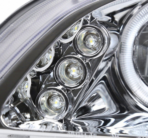 Honda Accord 1998 - 2002 Juego Faros Con Ojo De Angel F/crom