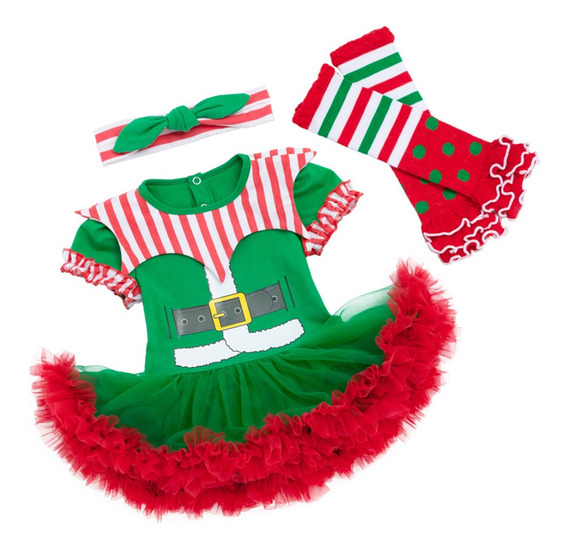 1 Juego De Vestido De Navidad Adorables Accesorios De Fiesta 
