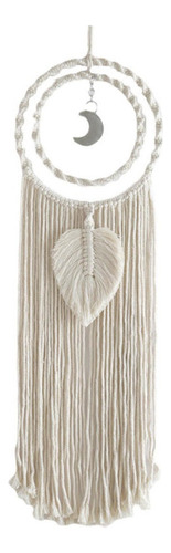 Pluma Hoja Macramé Atrapasueños Boho Grande Colgante De