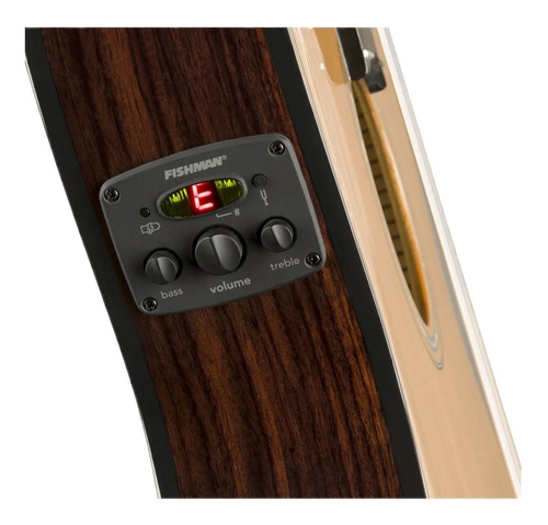 Imagen 7 de 8 de Guitarra criolla clásica Fender Classic Design CN-140SCE para diestros natural gloss