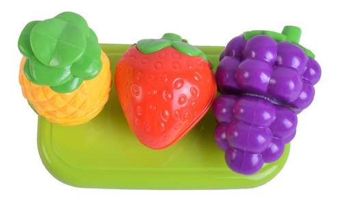 Imagen 4 de 7 de Juego De Comida Con Abrojo Torta Y Frutas El Duende Azul7474