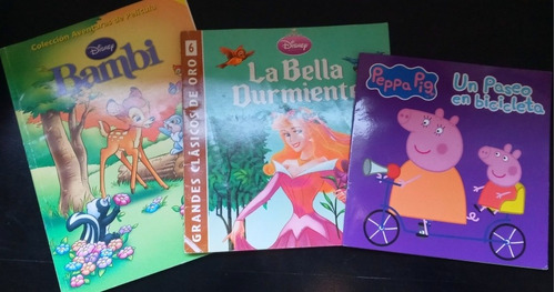 Lote De Bambi, La Bella Durmiente Y Peppa Pig, Hermosos