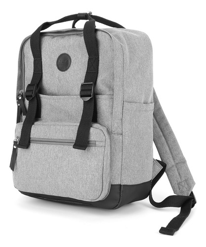 Mochila Okta 1085 Division Notebook Bolsillo De Atajo. Color Gris Y Negro