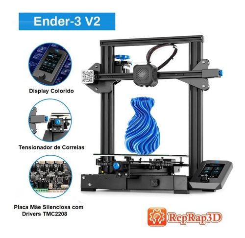 Imagem 3 de 6 de Kit Impressora 3d Creality Ender 3 V2 + Upgrade Original
