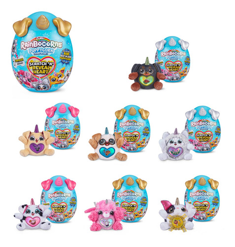 Peluche Rainbocorn Sparkle Heart Sorpresa Unicornio