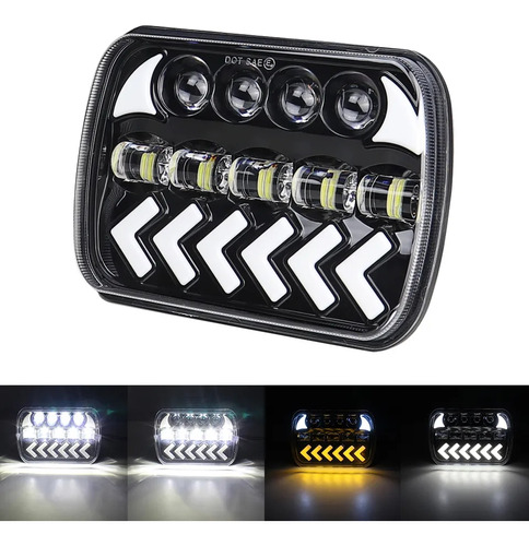 Faros Led 7 Pulgadas Para Cherokee Xj Camiones Kodiak 