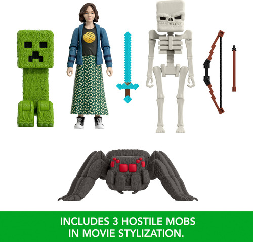 Conjunto De Brinquedos Mattel Minecraft Story Com 4 Figuras