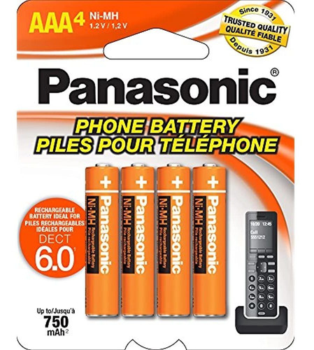 Panasonic Genuine Hhr-4dpa / 4b Aaa Nimh Baterías Recargable