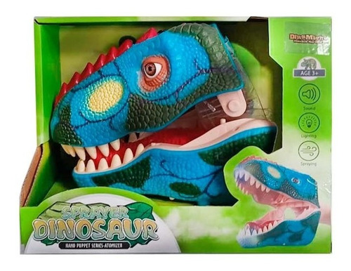 Dinomight Velociraptor Azul Sprayer Dinosaur Hand Puppet