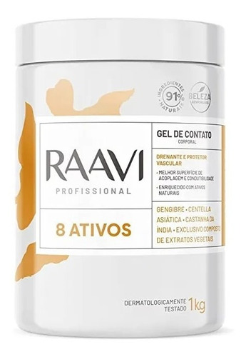 Gel De Contato Potencializador 8 Ativos Raavi 1kg