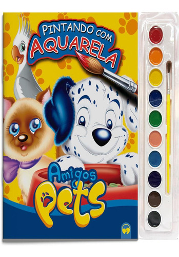 Amigos Pets - Pintando Com Aquarela: Amigos Pets - Pintando Com Aquarela, De Mendonça, Alexandre. Editora Vale Das Letras, Capa Mole, Edição 1 Em Português, 2023