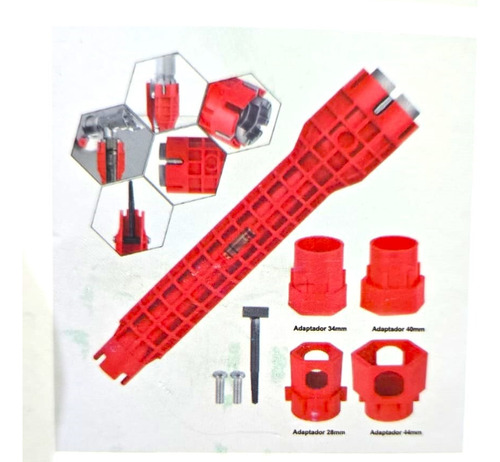 Llave De Gasfiteria De Tubo Multiuso 14 En 1 Grifería 