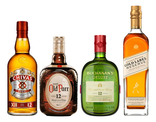 Whisky Gold Label Whisky Chivas Regal Old Parr Buchaman's
