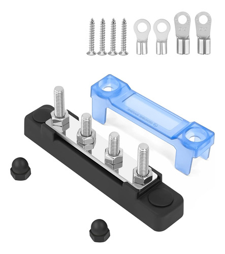 Busbar Para Barco Rv Yate, 100 Amperios 300 V Ca 48 V Cc, 4 