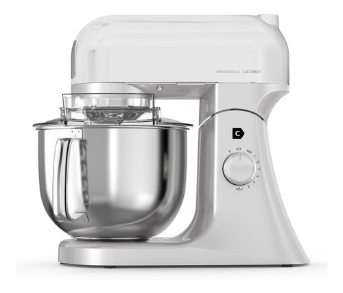 Batidora de pie Cucinext Impastatrice Profesional 1000 blanca y plateada 220 V