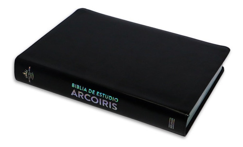Imagen 3 de 4 de Biblia De Estudio Arcoiris Negro Símil Piel C / Índice