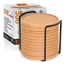 Comprar Juego De 12 Posavasos De Corcho Con Borde Absorbente 10 Cm D