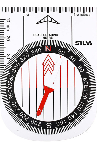 Silva Demo Brújula, Blanco, Talla Única