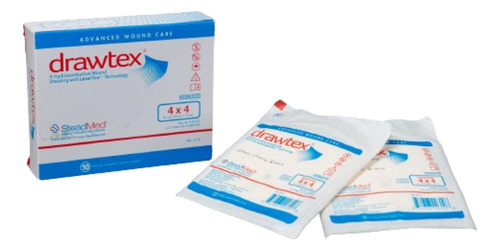 Drawtex, Apósito De Triple Acción, 10x10 Cm/ Kit Con 3 Color Agua