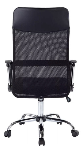 Sillon Mesh Ejecutivo Respaldo Alto Silla Escritorio Baires4 Color Negro