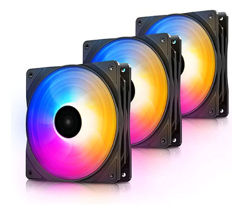 Fan Cooler Deepcool Rf 120fs 12vdc Led Rgb Gamer Kit X3 Nnet