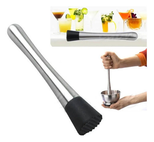 Mortero De Bar Muddler Kit Bartender Set Cocteleria Coctel