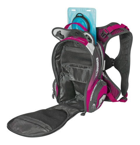 Imagen 2 de 3 de Mochila De Hidratacion De Moto American Kargo Turbo 2.0 Rosa